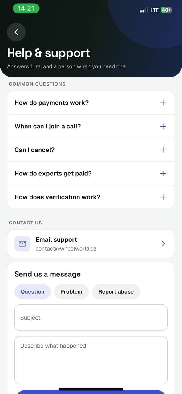 Aide et assistance